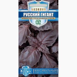 Базилик Русский гигант, фиолетовый 0,1г Русский богатырь Гавриш